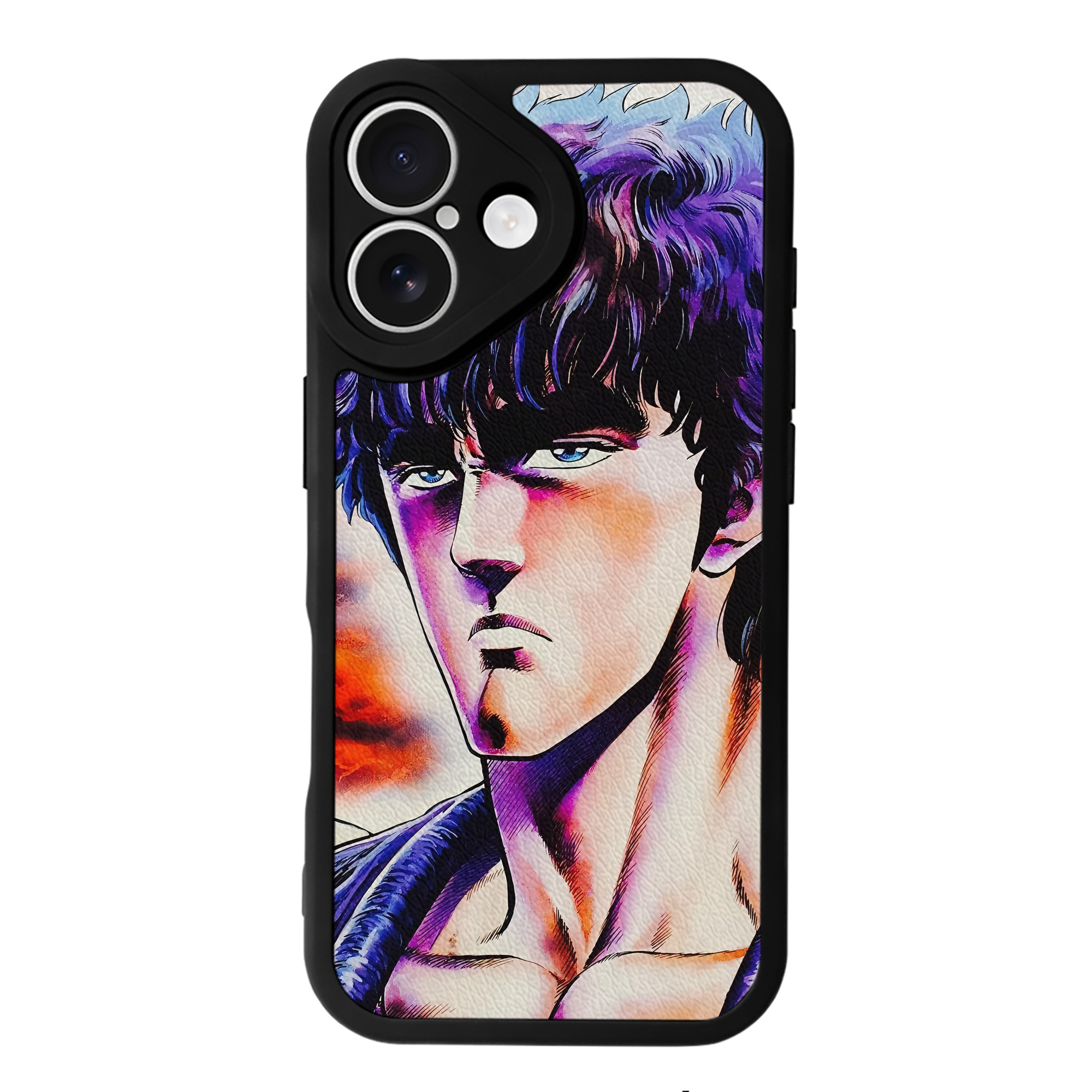 （画像用） 北斗の拳 Fist of the North Star 【iPhone 16シリーズ対応】シリコンスマホケース（レザー調） 材質：シリコン